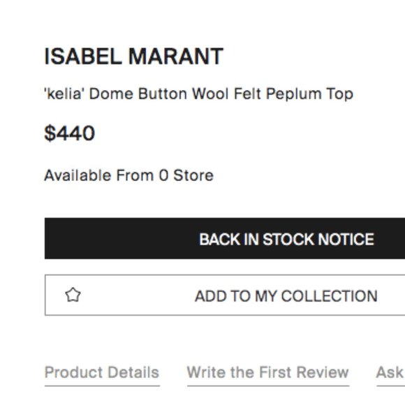 ISABEL MARANT Wool Felt Peplum Top. Original retail $440 - Picture 14 of 16
